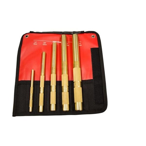 Mayhew Mayhew Tools MAY-67003 Brass Drift Punch Set - 5 Piece MAY-67003